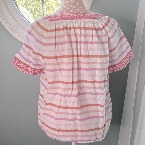 Vineyard Vines Boho Top Size L - Picture 5 of 9